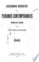 Diccionario biografico de peruanos contemporaneos