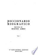 Diccionario biográfico: Provincia de Buenos Aires