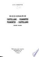 Diccionario castellano-piamontés, piamontés-castellano