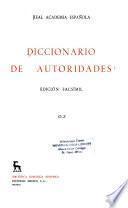 Diccionario de autoridades