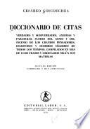 Diccionario de citas