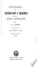 Diccionario de construcción y régimen de la lengua castellana