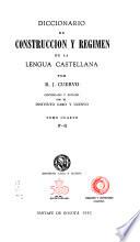 Diccionario de construcción y régimen de la lengua castellana
