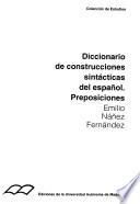 Diccionario de construcciones sintácticas del español