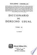 Diccionario de derecho usual