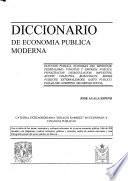 Diccionario de economía pública moderna