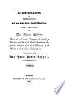 Diccionario de etimologias de la lengua castellana