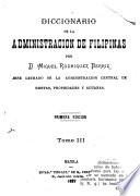Diccionario de la administración de Filipinas