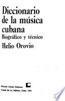 Diccionario de la música cubana
