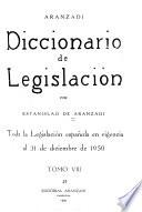 Diccionario de legislación
