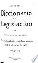 Diccionario de legislación