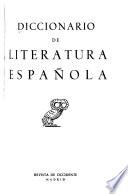 Diccionario de literatura española