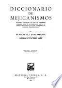 Diccionario de mejicanismos