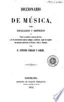 Diccionario de música, ó sea, Esplicación [sic] y definición