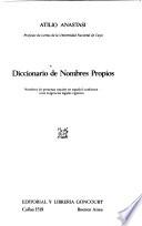 Diccionario de nombres propios