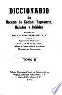 Diccionario de recetas de cocina, repostería, helados y bebidas
