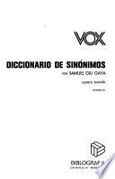Diccionario de sinónimos