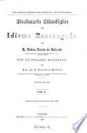 Diccionario etimológico del Idioma Bascongado