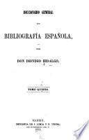 Diccionario general de Bibliografía española