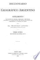 Diccionario geográfico argentino