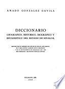 Diccionario geográfico, histórico, biográfico y estadístico del Estado do Sinaloa