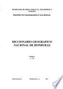Diccionario geográfico nacional de Honduras