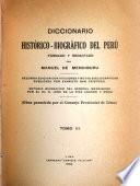 Diccionario histórico-biográfico del Perú
