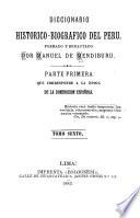 Diccionario historico-biografico del Peru