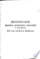 Diccionario historico, cronologico, geografico y universal de la Santa Biblia, 3