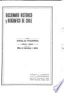 Diccionario historico y biografico de Chile