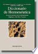 Diccionario interdisciplinar de hermenéutica