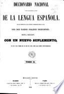 Diccionario nacional (...) de la lengua española