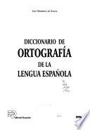 DICCIONARIO ORTOGRAFIA LENGUA ESPAÑOLA