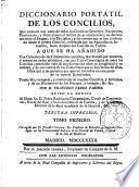 Diccionario portatil de los Concilios