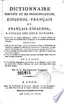 Diccionario portátil y de pronunciacion, español-frances y frances-español