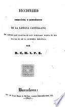 Diccionario portátil y económico de la lengua castellana