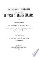 Diccionario provincial casi-razonado de vozes y frases cubanas