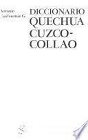 Diccionario quechua, Cuzco-Collao