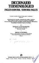 Diccionario terminológico Inglés-Español, Español-Inglés