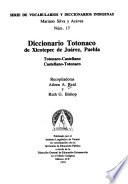 Diccionario totanaco de Xicotepec de Juárez, Puebla