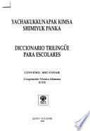 Diccionario trilingüe para escolares