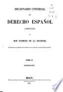 Diccionario universal del derecho español: Administración