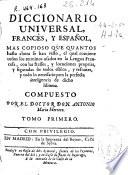 Diccionario universal, francés, y español