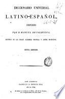 Diccionario universal latino-español