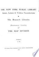 Dictionary Catalog of the Map Division