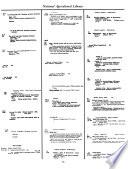 Dictionary Catalog of the National Agricultural Library, 1862-1965