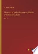 Dictionary of english literature and british and american authors