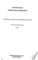 Dictionary of International Biography