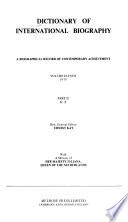 Dictionary of International Biography