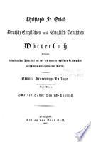 Dictionary of the English and German Languages